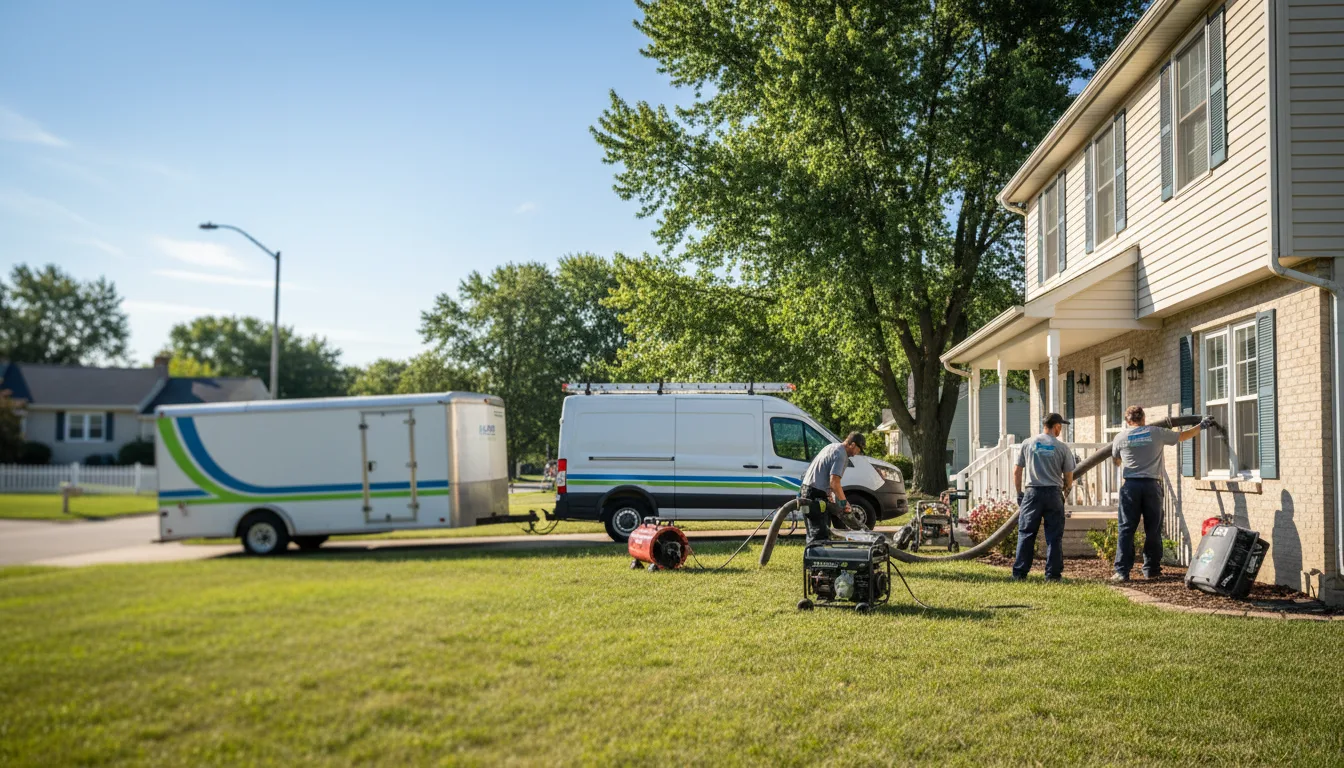 Flooded Basement Restoration And Cleanup With Repair in Marengo, OH near me